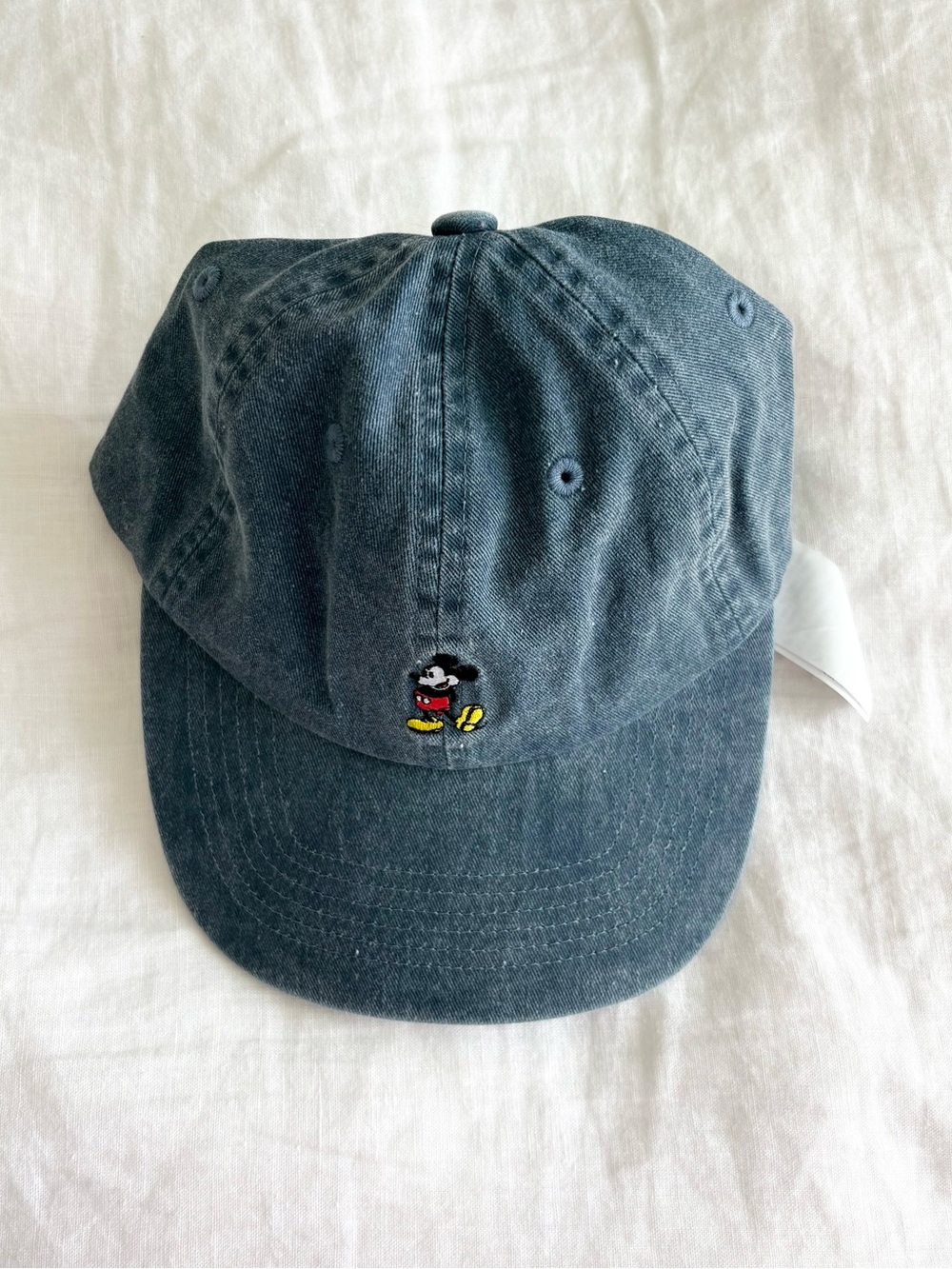 NWT Disney Mickey Denim Blue Baseball Hat